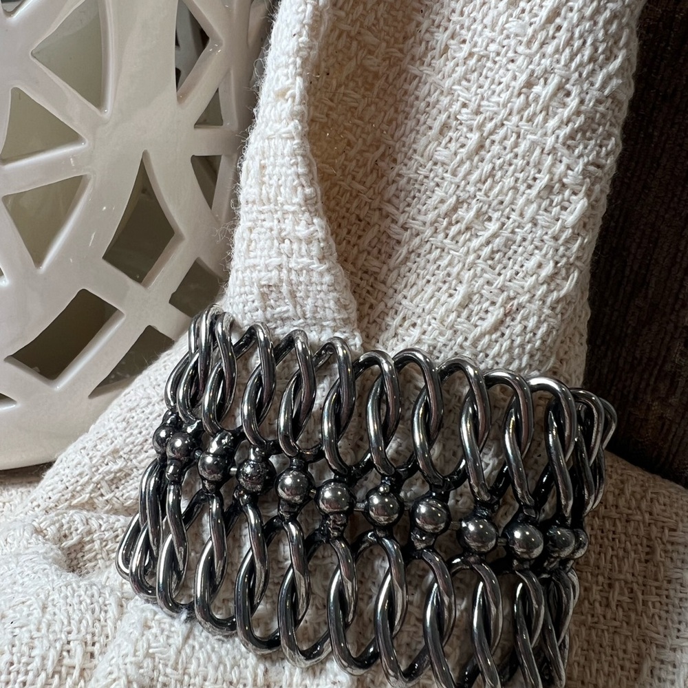 All Saints Silver Chain Bracelet - Picture 2 of 8